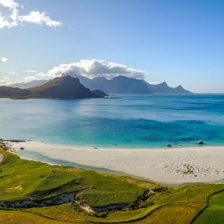 Lofoten-eilanden: zomerfotografietour naar het strand van Haukland