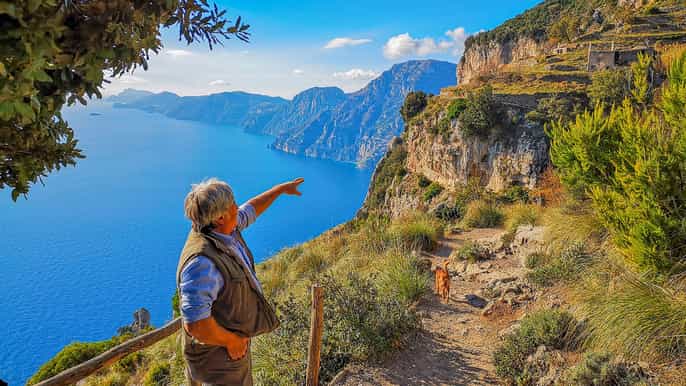 amalfi coast path of the gods private walking tour