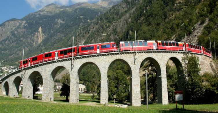 From Milan: Bernina Express with Panoramic Carriages