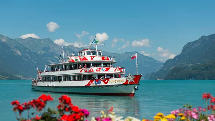 interlaken 1hour 2ndclass boat cruise on lake brienz