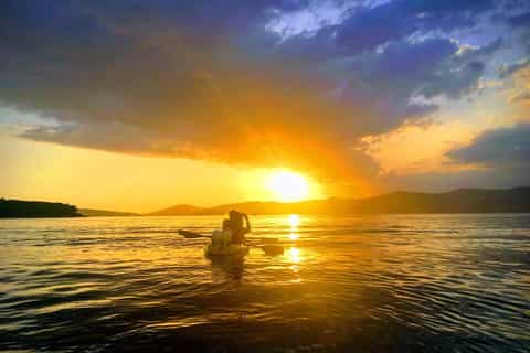 Split: kajakken op zee bij zonsondergang