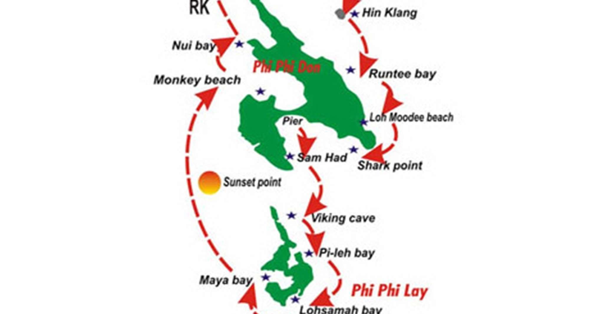 Koh Phi Phi Island Hopping and Snorkeling Tour by Speedboat TourMega