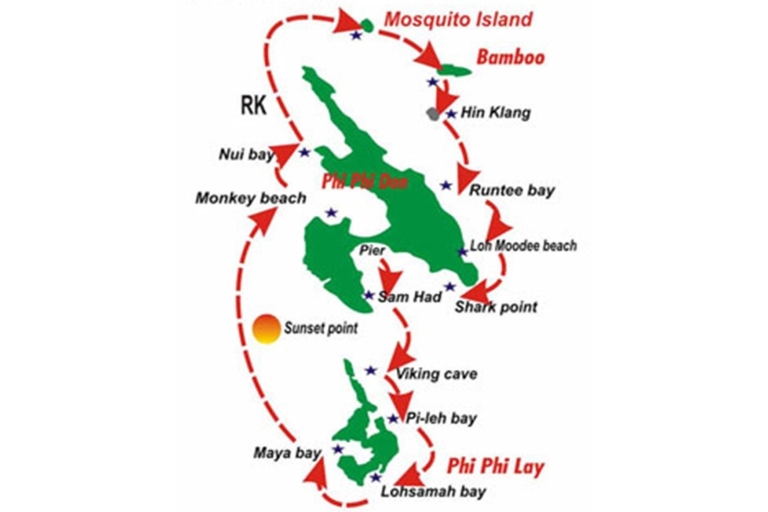 Koh Phi Phi: Excursión de Salto de Isla y Snorkel en lancha rápidaKoh Phi Phi: tour de isla en isla y esnórquel en lancha