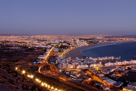 Stadstour door Agadir bij nacht