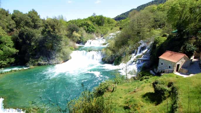 from zadar krka waterfalls visovac islet and sibenik