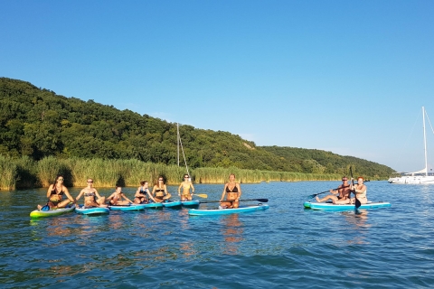 Lago Balaton: Tour en Paddle Board del Parque Nacional TihanyLago Balaton: Tour de SUP del Parque Nacional Tihany para principiantes