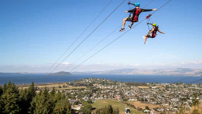 skyline rotorua passe de aventuras de meio dia