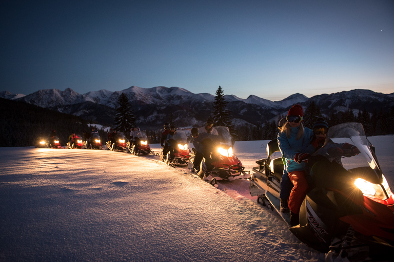 Zakopane: Expeditie sneeuwscooters en optioneel kampvuurTour van 1 uur - Enkele sneeuwscooter