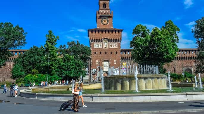 tour privado do castelo sforza triennale e torre branca