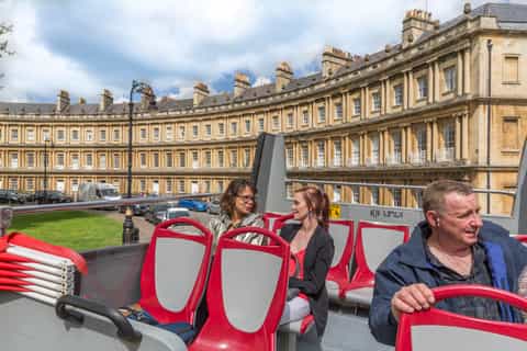 Bath: Sightseeing i byen med hop-on hop-off-bustur