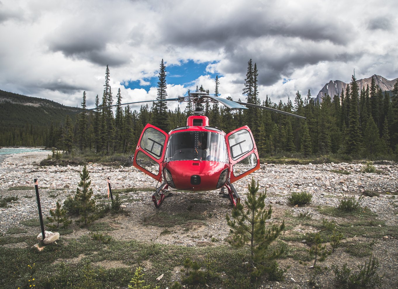 Canadiske Rockies: Helikopterflyvning med udforskningsvandring