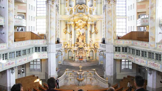 dresden guided tour of the church of our lady