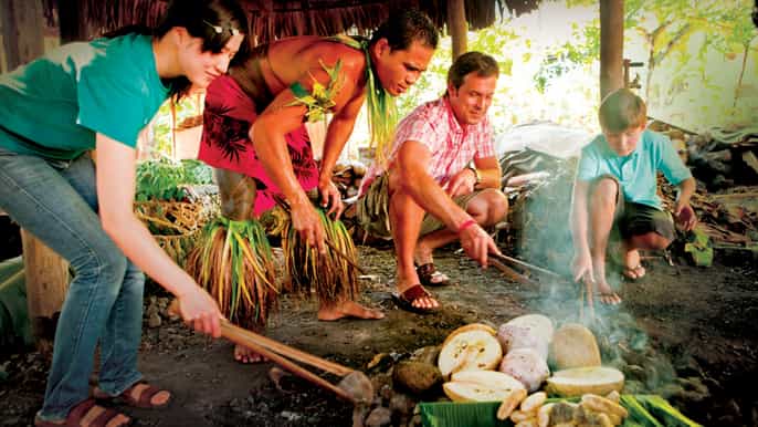 oahu admisión al centro cultural polinesio con cena