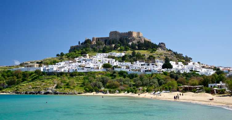 From Rhodes Lindos Round Trip Bus Transfer with Free Time GetYourGuide