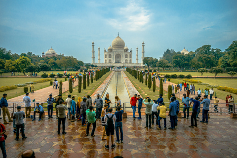 Från New Delhi: Heldagsutflykt till Taj Mahal i liten gruppRundtur med upphämtning och avlämning vid hotell