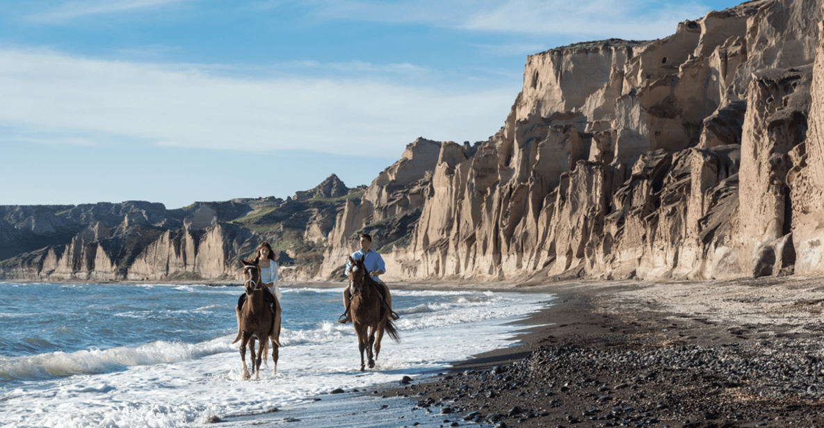 Santorini: Horse Riding Trip from Vlychada to Eros Beach