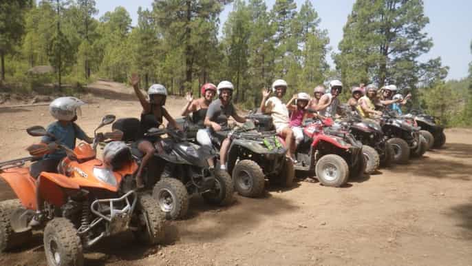 playa de las americas 3hour quad bike forest ride