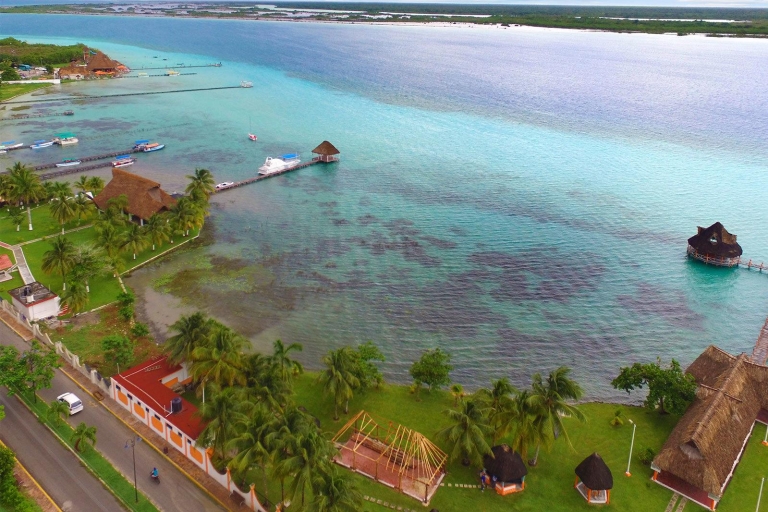 Van Cancun: Bacalar Lake of Seven Colors Tour