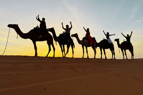 Marrakech or Fes: 4-Day Desert Tour to Erg Chebbi Dunes 4D3N Desert Tour Fez to Marrakech (Luxury Accommodations)
