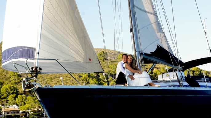alcudia romantische zeiltrip met diner voor 2 personen