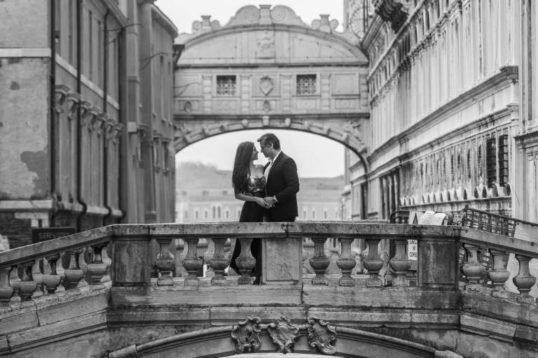 Venecia: Sesión fotográfica familiar o de compromiso de 2 horas