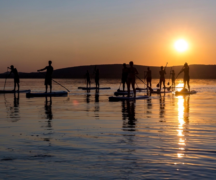 Lago Balaton: tour in SUP al tramonto Tihany