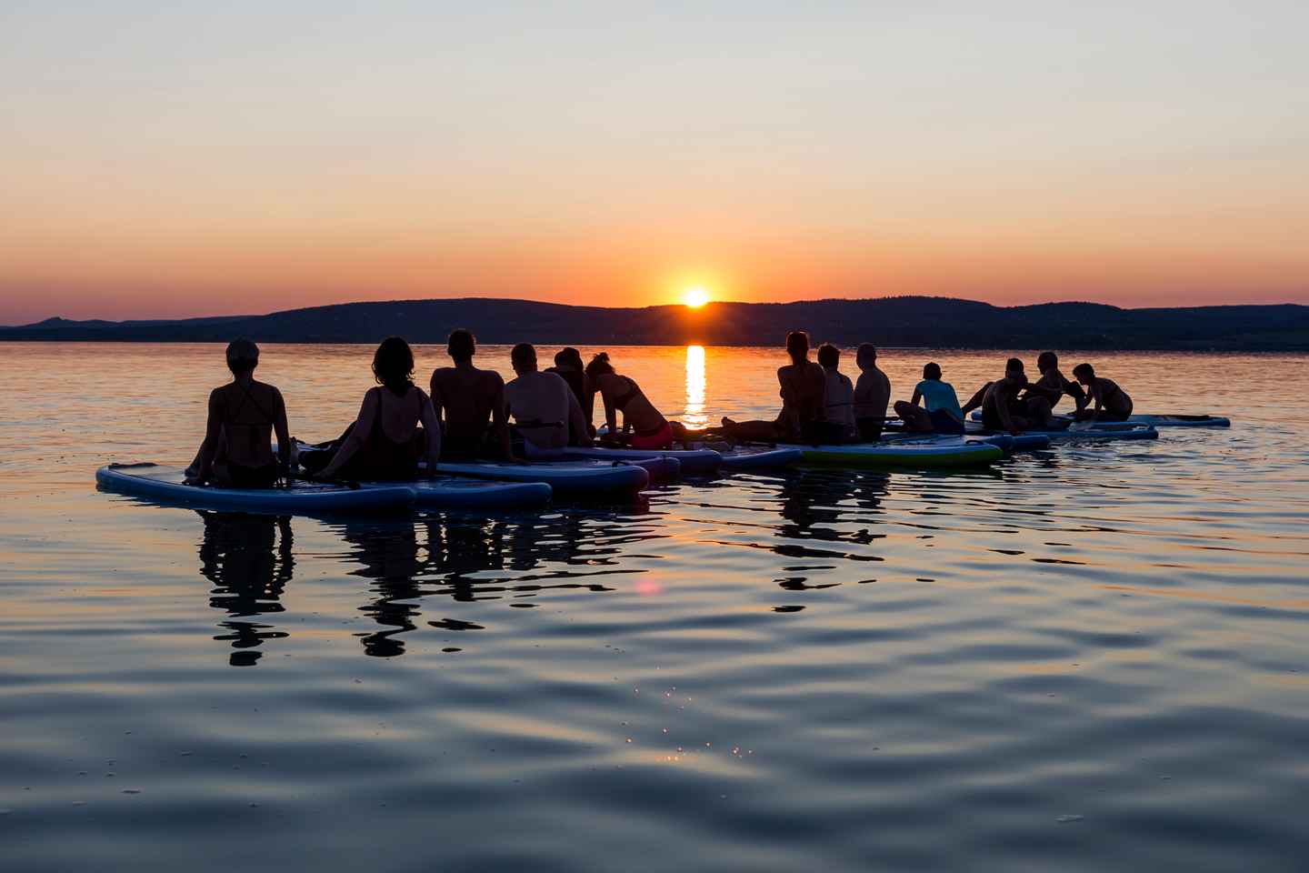 Lake Balaton: Sunset SUP Tour along the Tihany National Park