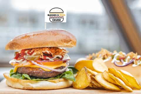 Amsterdam: avondcruise met hamburgers en hotdogs