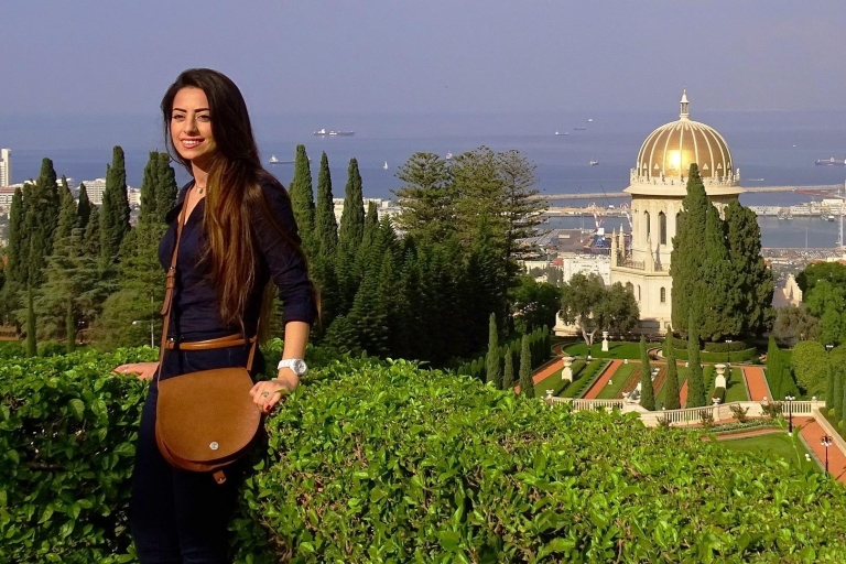 Desde Tel Aviv: tour por Cesarea, Haifa y Rosh HanikraTour en francés