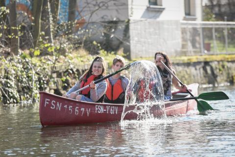 Lipsia: tour in canoa della città di 3 ore