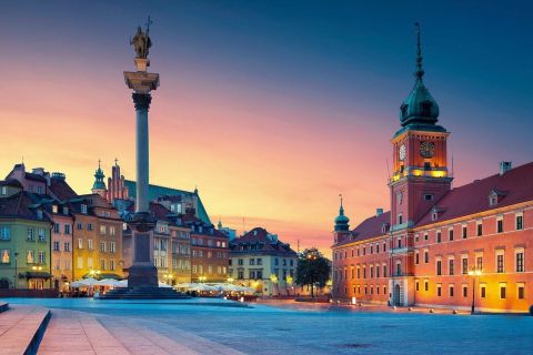 Varsovia: recorrido por el casco antiguo, el castillo real y el palacio de Wilanow