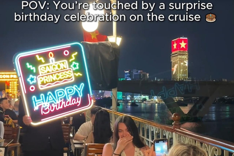 Ho Chi Minh City: Ben Thanh Princess Luxury Dining Cruise Dinner Cruise Ticket (No Transfer)