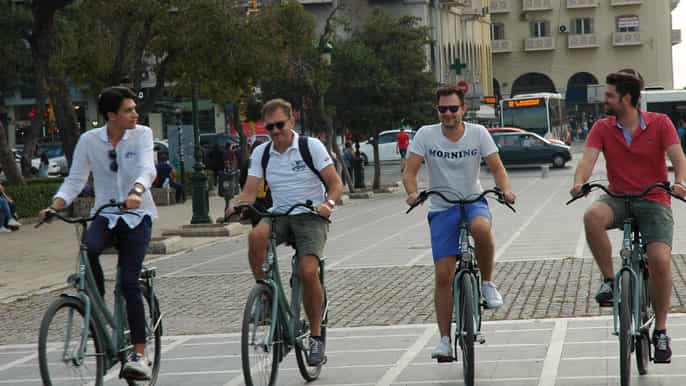 thessaloniki highlights tour on a bicycle