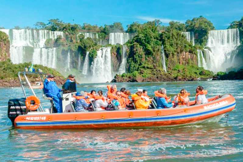 From Puerto Iguazu Brazilian Falls With Boat Adventure Getyourguide