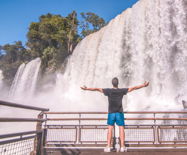 From Puerto Iguazu: Brazilian Side of the Falls with Ticket