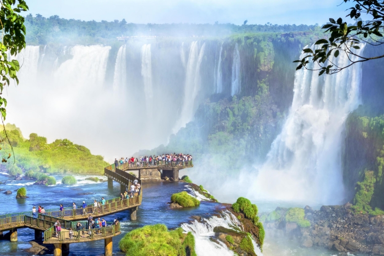 From Puerto Iguazu: Brazilian Side of the Falls with Ticket Brazilian Falls Tour - Group Tour