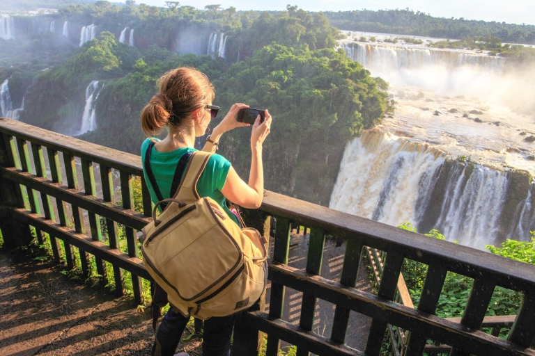 From Puerto Iguazu: Brazilian Side of the Falls with Ticket Brazilian Falls Tour - Group Tour