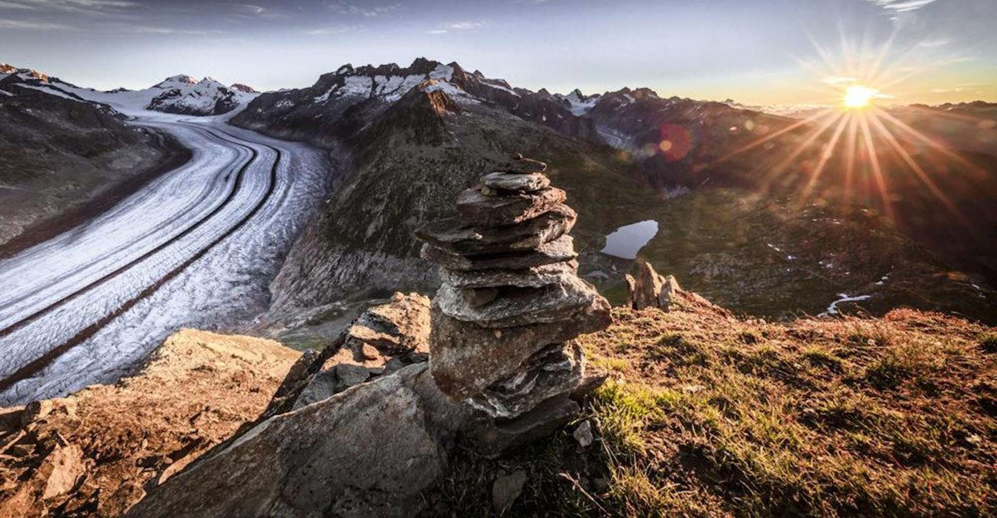 Aletsch Glacier, retourkabelblaadje naar Eggishorn - Housity