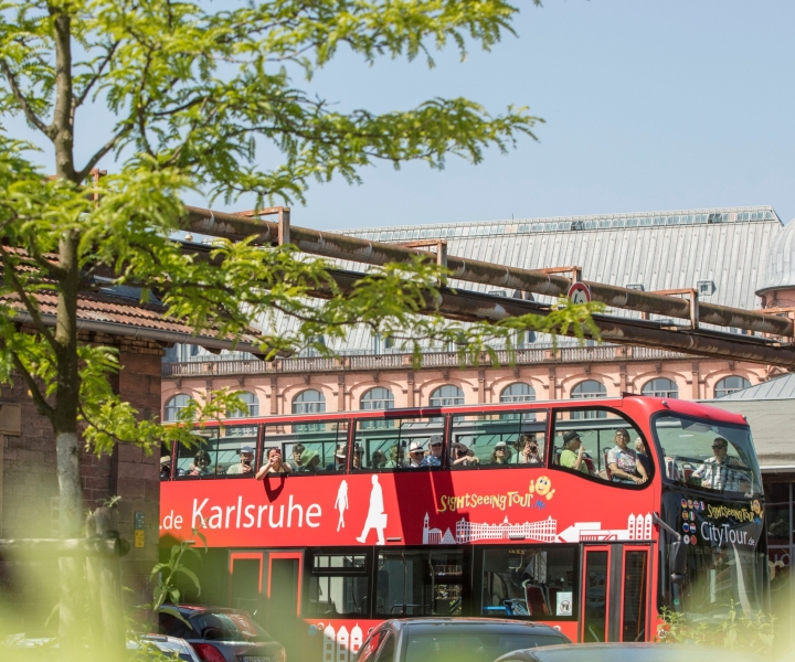 Karlsruhe: 24-timmars Hop-On Hop-Off Bussbiljett för sightseeing
