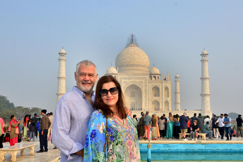 Beyond the Taj: Sunrise, Hidden Agra Walk & Rooftop B’fast Private Tour with Car, Driver, Tour Guide & Entry Tickets
