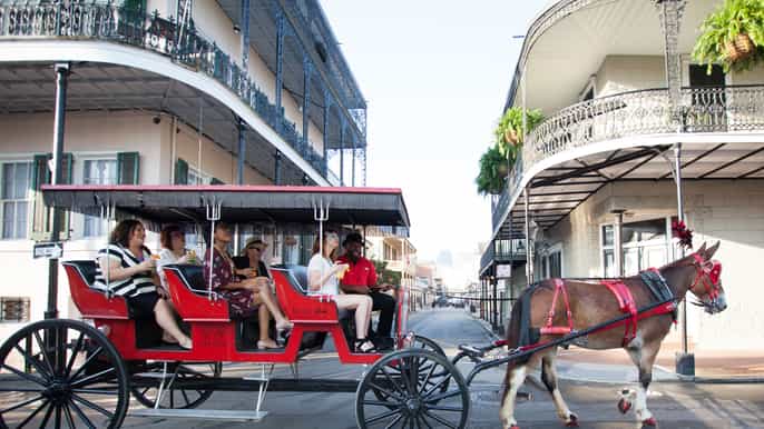 nueva orleans paseo de 1h en carruaje por el barrio francés