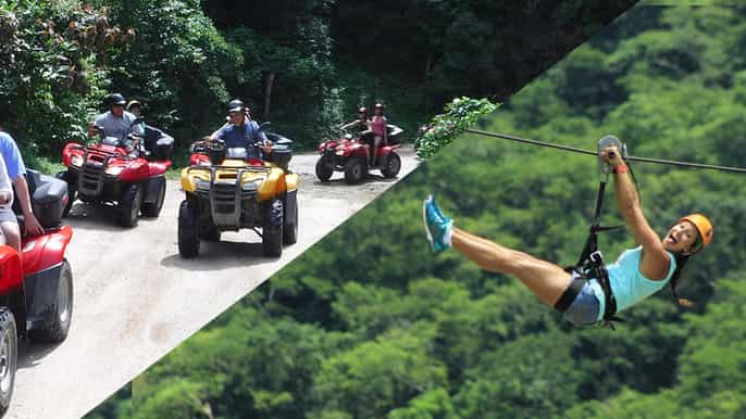 puerto vallarta atv e zip line combo adventure