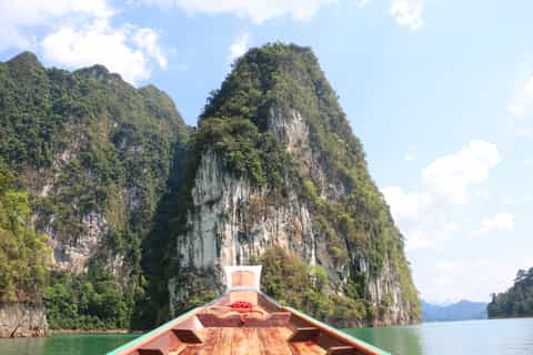 From Khao Lak: Full-Day Cheow Lan Lake with Cave Tour