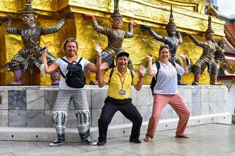 Bangkok: Tour privato a piedi dei punti salienti e dei monumenti della cittàTour privato a piedi di 8 ore