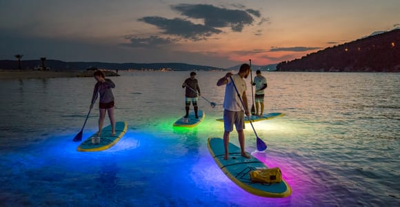 Split: Stand Up Paddleboard Night Glow Tour