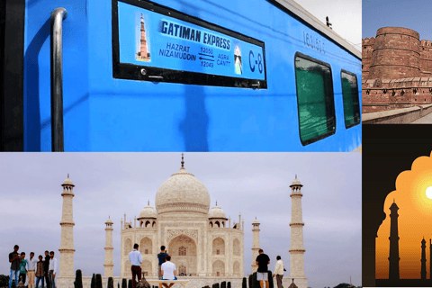 From Delhi: Taj Mahal and Agra Day Tour by Super-fast Train Services only in Agra - Car + Driver + Guide