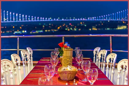 Istanbul: Bosphorus Night Dinner Cruise with Private Table | GetYourGuide