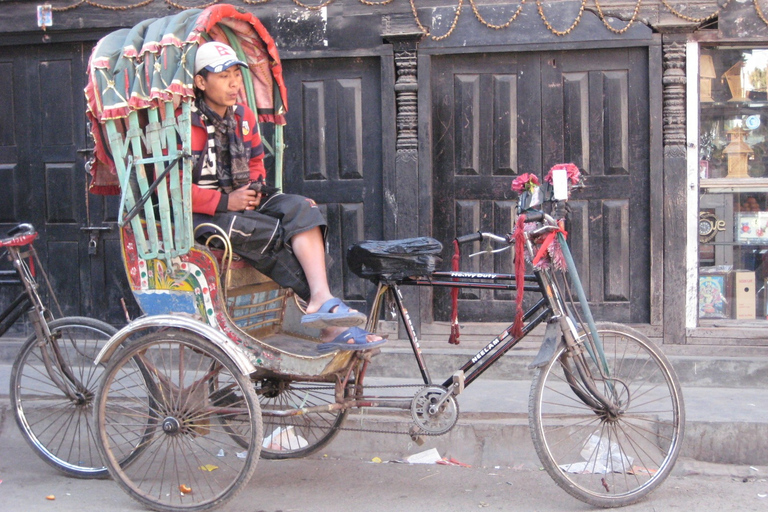 Kathmandus Touristenzentrum Thamel - Sightseeing mit der RikschaThamel Sightseeing mit der Rikscha