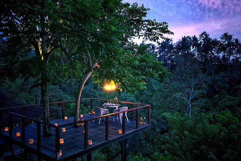 Ubud: Romantic Dinner on a Forest Tree DeckUbud: Romantic Dinner on a Tree Deck with Seafood Menu