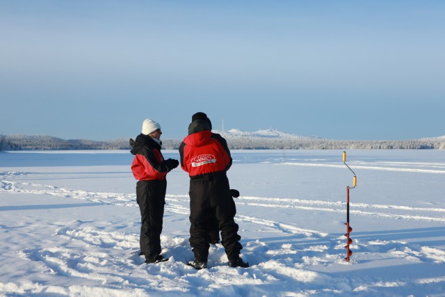 Visit Ruka Ice fishing trip in Ruka